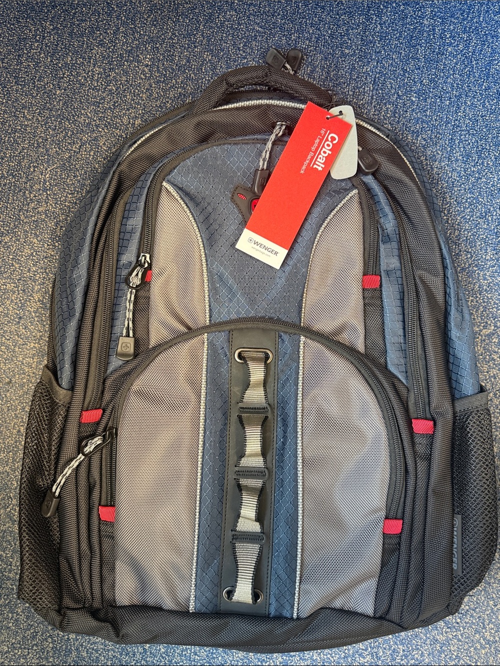 Wenger Gray, Black and Red Men’s Backpack